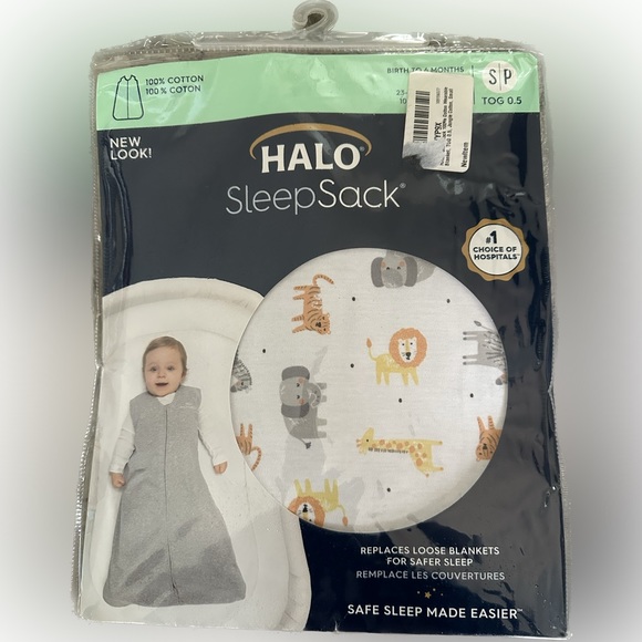 Halo Pajamas Halo Sleepsack Small Jungle Wearable Blanket 0 Cotton